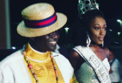 KKD with the beauty queen.  KKD with the beauty queen.